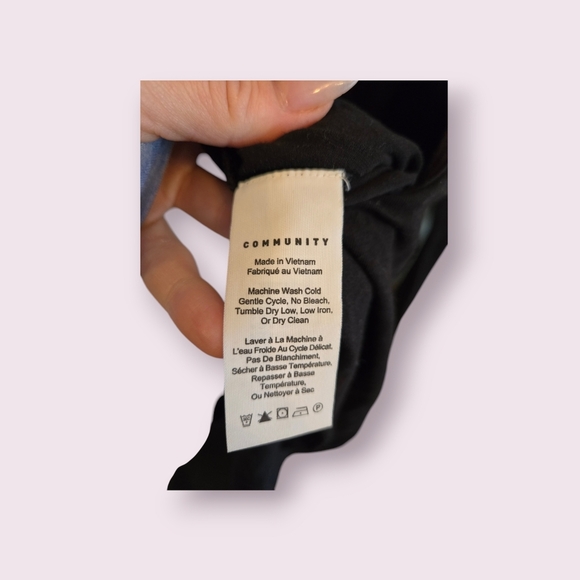 NWOT ARITZIA Community Smithers Black Long Sleeve Bodysuit - Picture 7 of 9